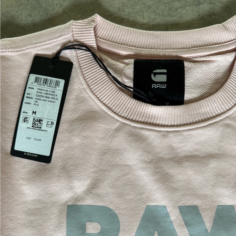 G-Star Light Pink Crew Neck Sweater - Picture 5 of 7
